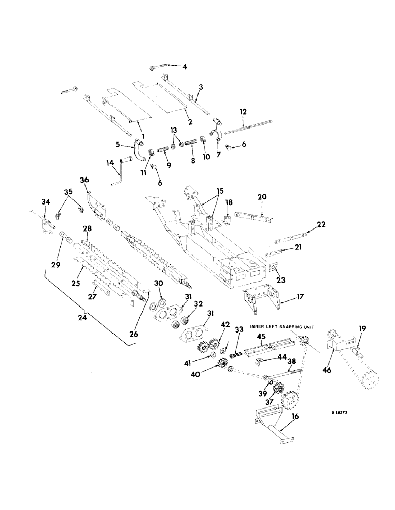 Схема запчастей Case IH 329N - (C-10) - STALK ROLL FRAME, ROLLS AND DRIVE (58) - ATTACHMENTS/HEADERS