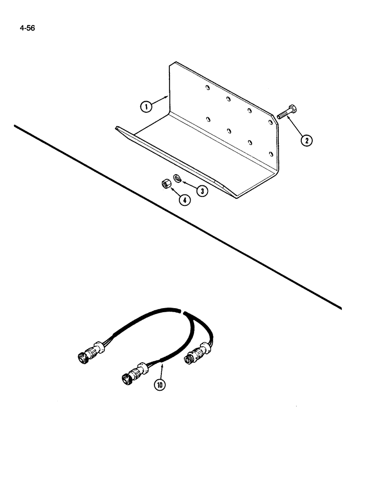Схема запчастей Case IH 3394 - (4-56) - SPEED SENSOR SHIELD (04) - ELECTRICAL SYSTEMS