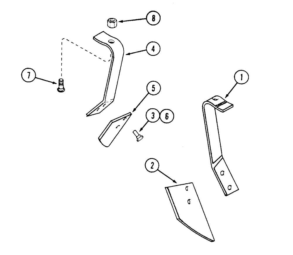 Схема запчастей Case IH 6800 - (9-22) - DISK SCRAPER (09) - CHASSIS/ATTACHMENTS