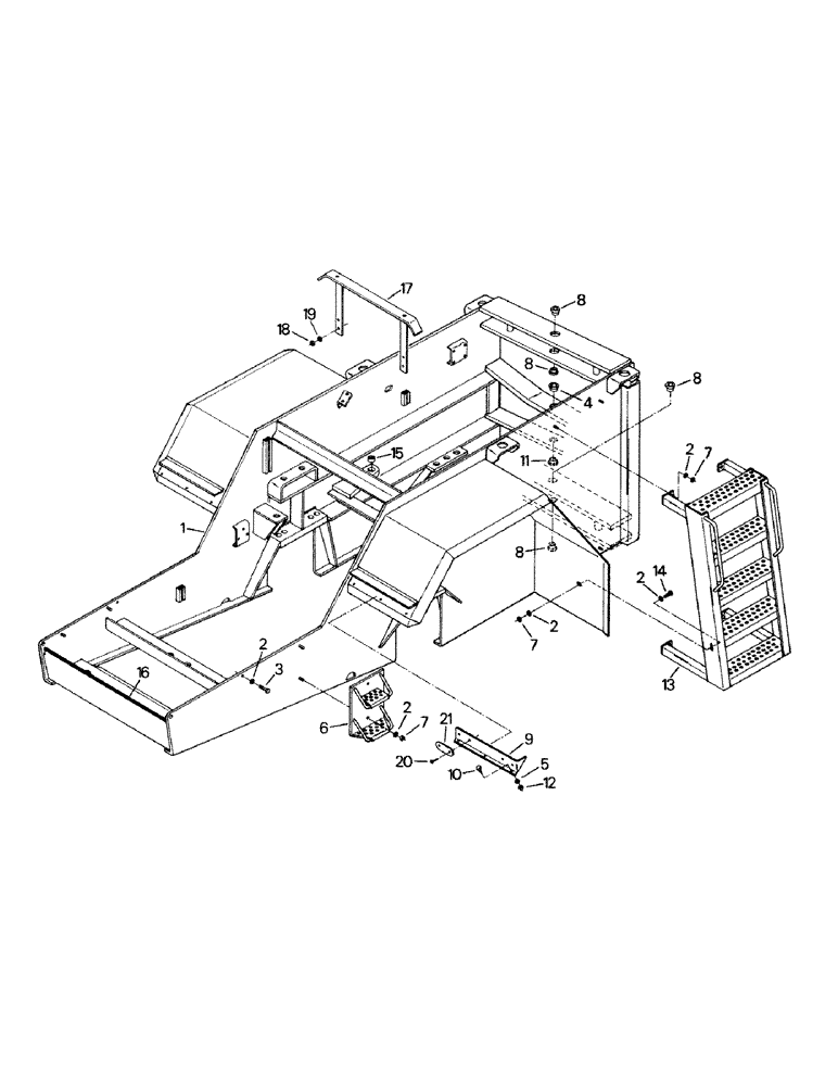 Схема запчастей Case IH KP-525 - (06-01) - FRONT FRAME (12) - FRAME
