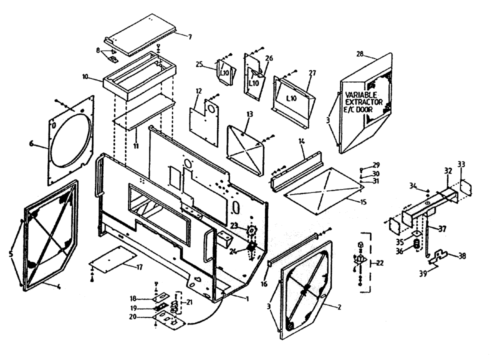 Схема запчастей Case IH 7700 - (C03-00) - ENGINE COMPARTMENT (108 / 6CT / L10), UP TO AND INCLUDING SERIAL #7907 Engine & Engine Attachments