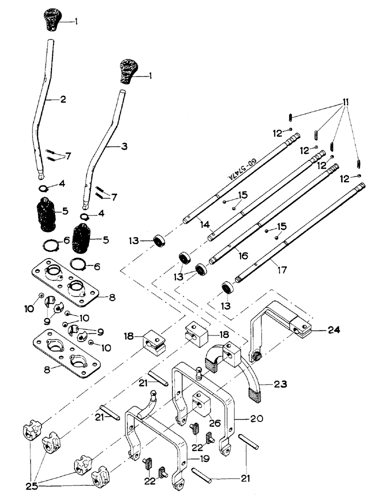 Схема запчастей Case IH 833 - (07-18) - GEARSHIFT TRANSMISSION (04) - Drive Train