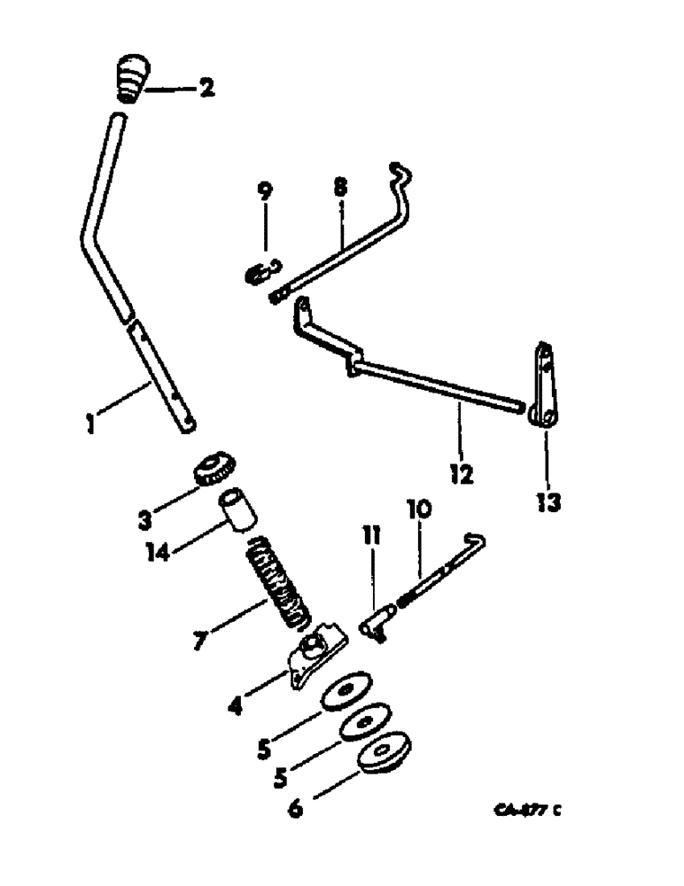 Схема запчастей Case IH 2500 - (12-13) - POWER, GOVERNOR CONTROLS, DIESEL ENGINE TRACTORS Power