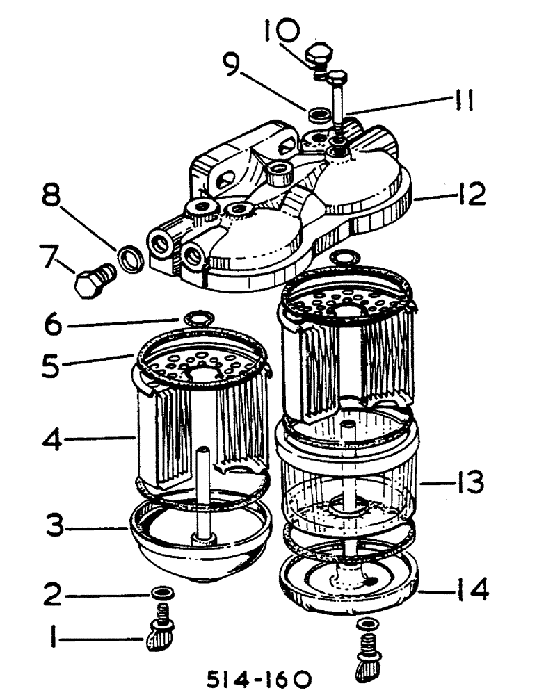 Схема запчастей Case IH 268 - (12-091) - TWIN FUEL FILTER, C.A.V., D-246/120521, D-239/667629 UP Power