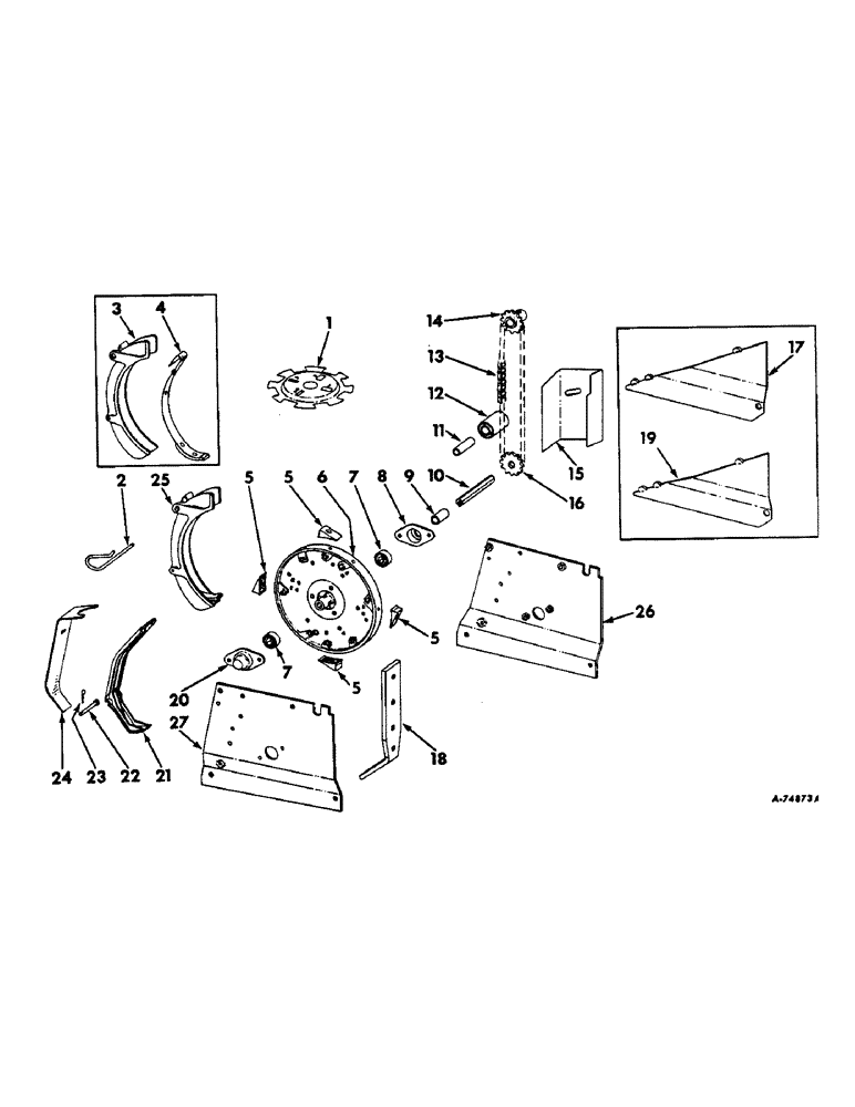 Схема запчастей Case IH 486 - (F-23) - HILL DROP UNIT, FOR 486, 488, 686 AND 688 PLANTERS 