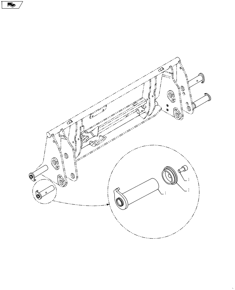 Схема запчастей Case IH L790 - (39.110.02) - PIN KIT (39) - FRAMES AND BALLASTING