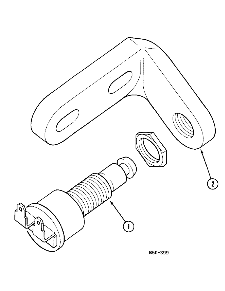 Схема запчастей Case IH 685 - (4-166) - NEUTRAL SAFETY SWITCH (04) - ELECTRICAL SYSTEMS