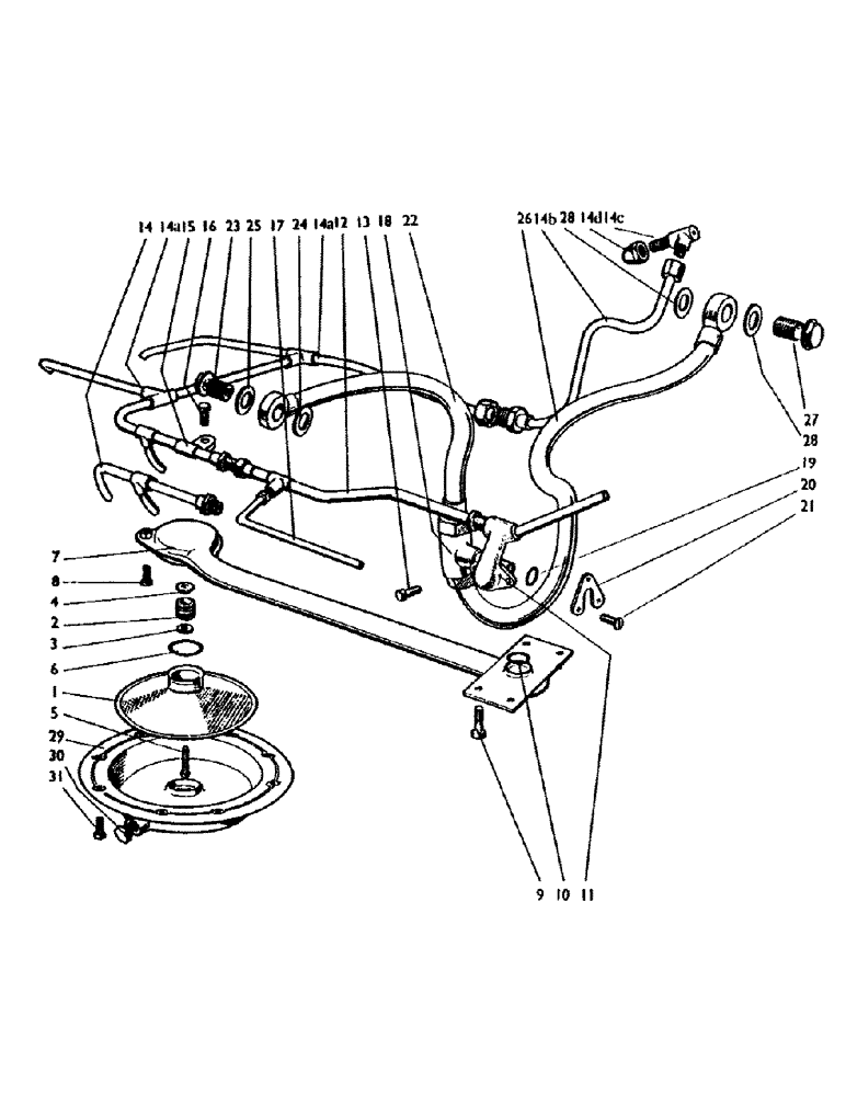 Схема запчастей Case IH 990B - (66) - OIL FILTER AND PIPES, HYDRAULIC LIFT PUMP (07) - HYDRAULIC SYSTEM