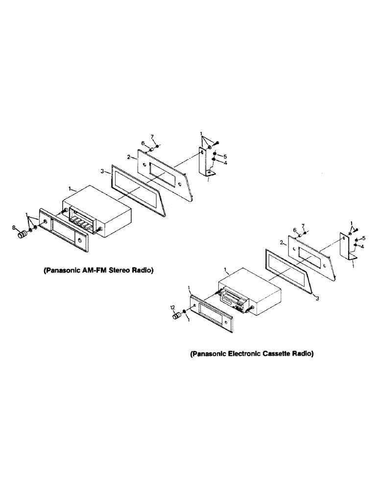 Схема запчастей Case IH PTA280 - (01-30B) - RADIO & MOUNTING (10) - CAB