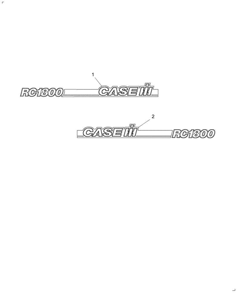 Схема запчастей Case IH 717721496 - (021) - IDENTIFICATION DECAL (12) - MAIN FRAME