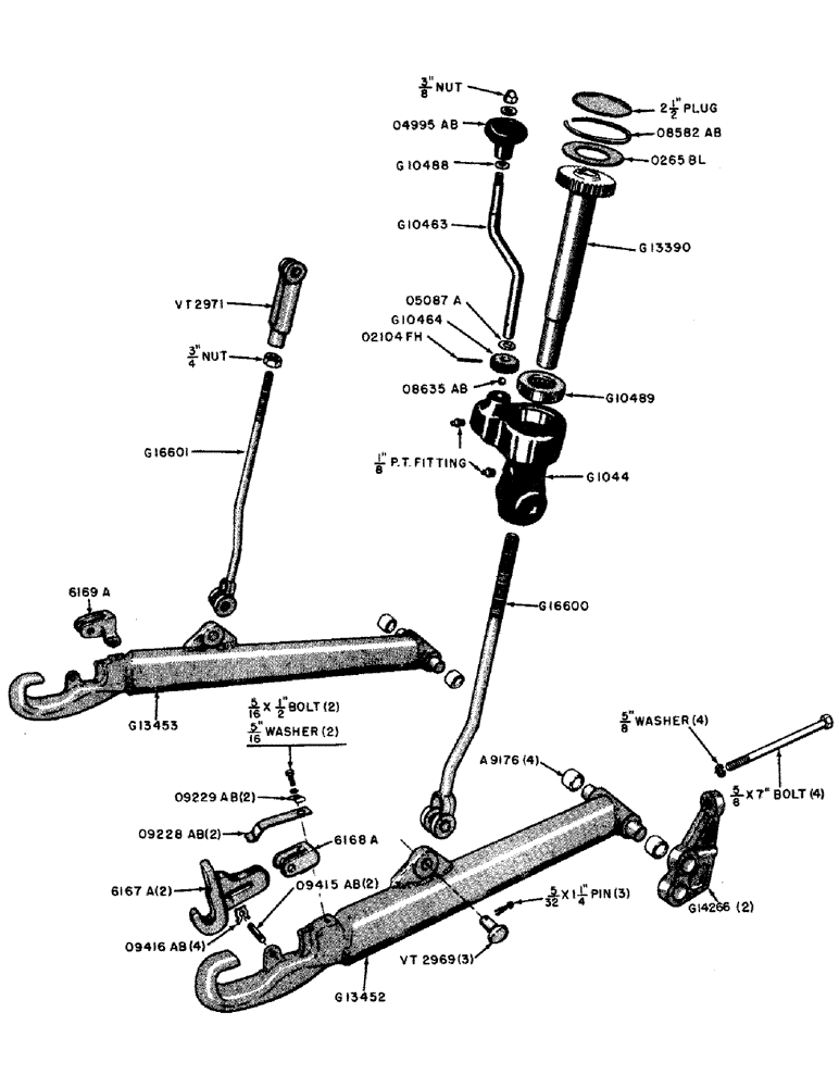 Схема запчастей Case IH 500B-SERIES - (118) - EAGLE HITCH DRAFT ARMS AND LIFT LINKS (06) - POWER TRAIN