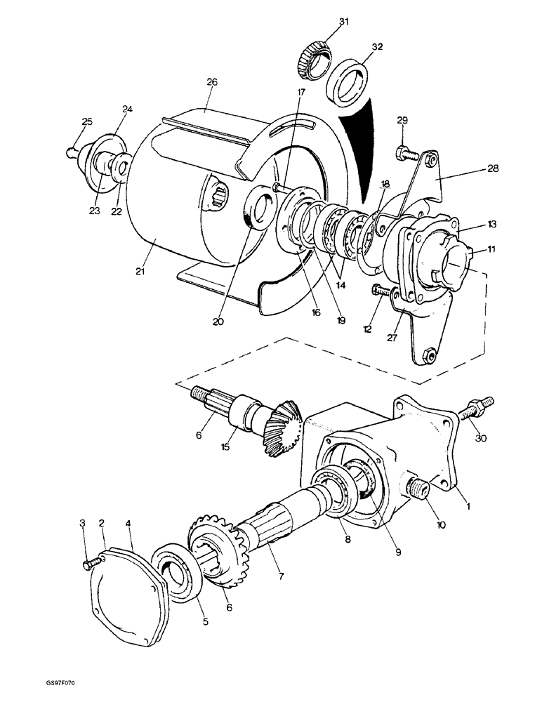Схема запчастей Case IH 885N - (6-08) - BELT PULLEY, TRACTORS WITH MULTI-SPEED PTO (06) - POWER TRAIN
