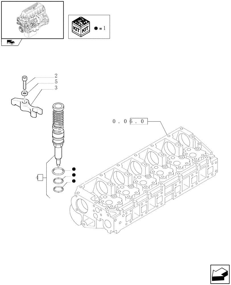 Схема запчастей Case IH F3AE0684P E909 - (0.14.8) - INJECTOR & RELATED PARTS (504244885) 