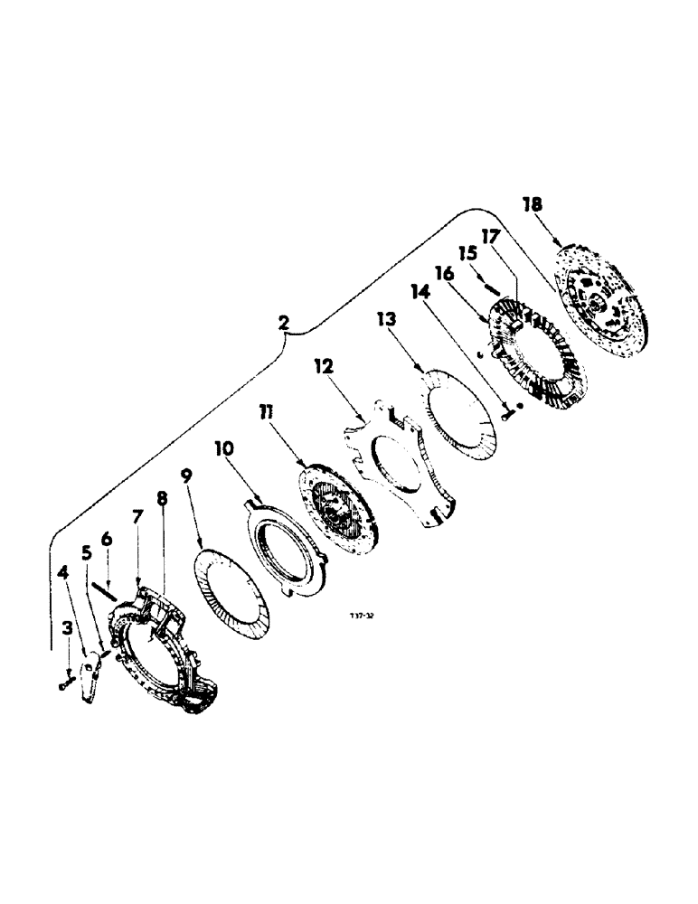 Схема запчастей Case IH B275 - (072) - CHASSIS, DUAL CLUTCH (12) - CHASSIS