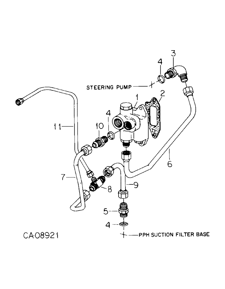 Схема запчастей Case IH 7288 - (10-15) - HYDRAULICS, FLOW DIVIDER VALVE AND CONNECTIONS (07) - HYDRAULICS