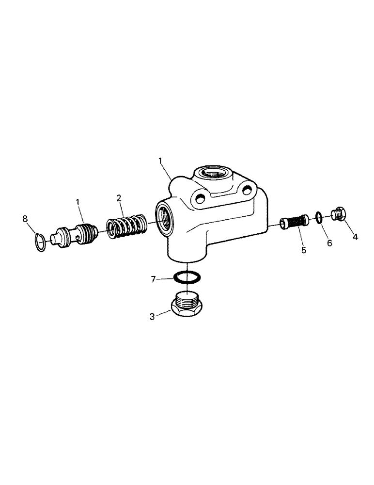 Схема запчастей Case IH ST210 - (08-07) - RELIEF VALVE (07) - HYDRAULICS