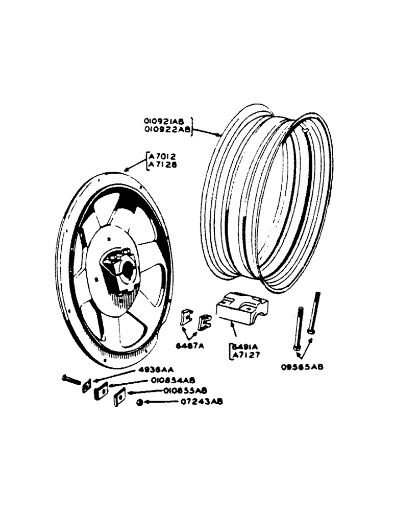 Схема запчастей Case IH 400-SERIES - (131) - PNEUMATIC REAR WHEEL, FOR GENERAL PURPOSE AND HIGH CLEARANCE TRACTORS (06) - POWER TRAIN