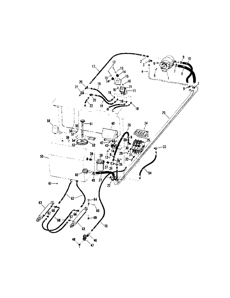 Схема запчастей Case IH STEIGER - (08-09) - HYDRAULIC SYSTEM - SERIES II (07) - HYDRAULICS