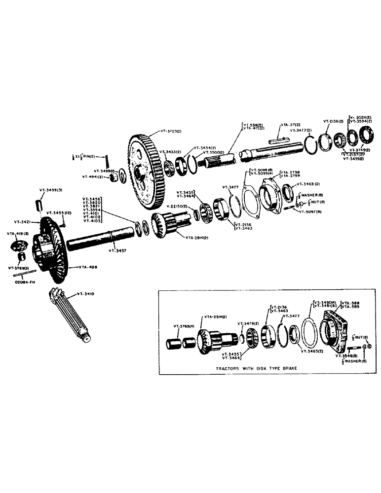 Схема запчастей Case IH VAI-SERIES - (074) - DIFFERENTIAL AND FINAL DRIVE (06) - POWER TRAIN