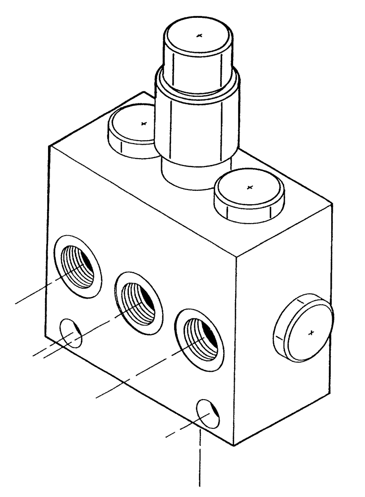 Схема запчастей Case IH 7700 - (B04[95A]) - HYDRAULIC COUNTER-BALANCE VALVE Hydraulic Components & Circuits