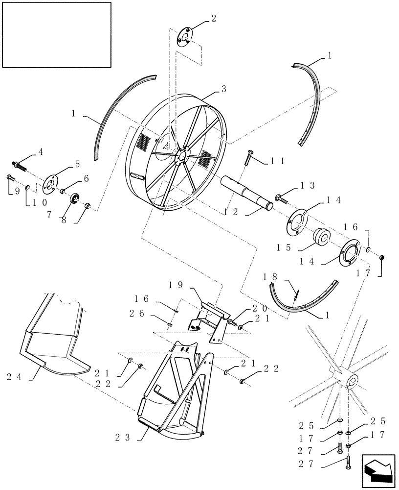 Схема запчастей Case IH 9010 - (10.418.20) - METAL ROTARY AIR SCREEN ASSEMBLY - 8010 (10) - ENGINE