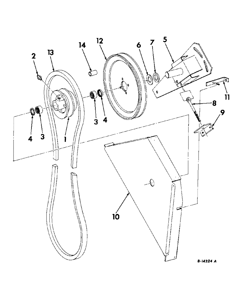 Схема запчастей Case IH 503 - (340) - STRAW CHOPPER SLOW SPEED ATTACHMENT, FOR USE IN CORN (73) - RESIDUE HANDLING
