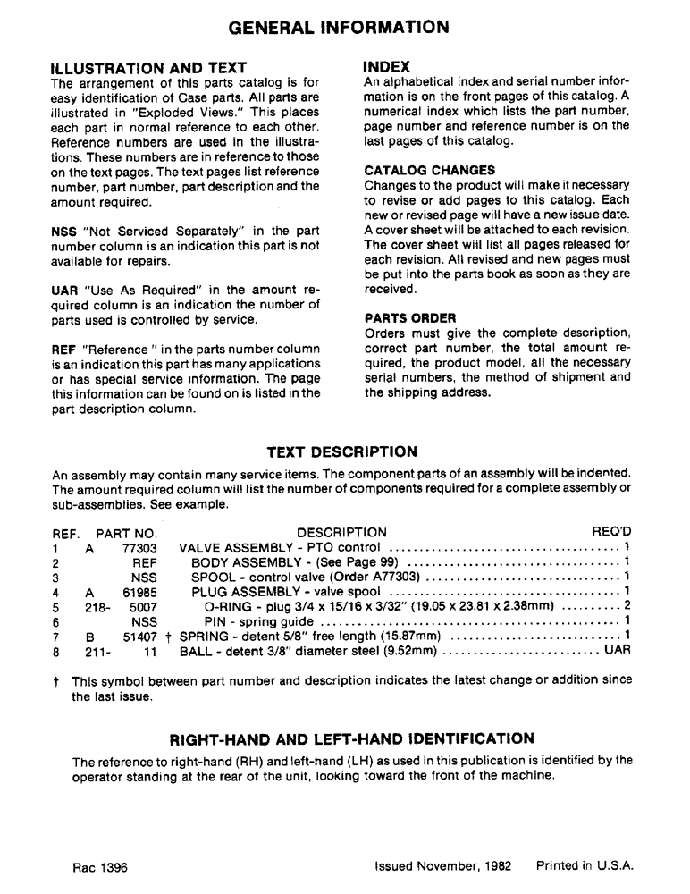Схема запчастей Case IH 90 - (00B) - GENERAL INFORMATION (00) - GENERAL & PICTORIAL INDEX