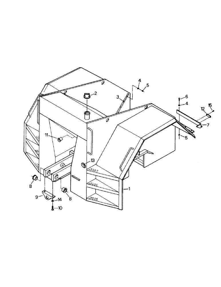 Схема запчастей Case IH KP-525 - (06-05) - REAR FRAME (12) - FRAME