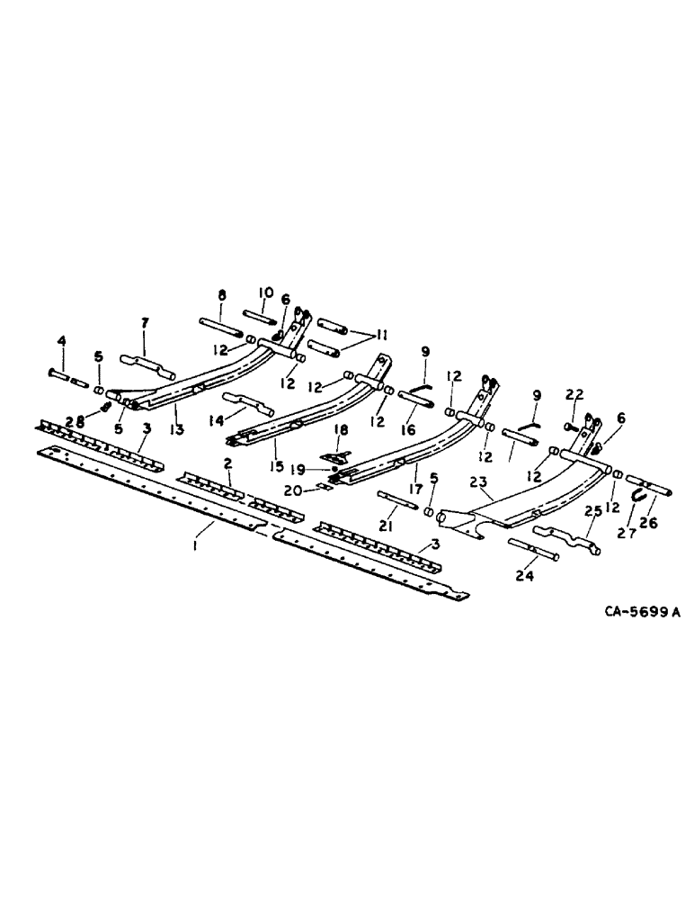 Схема запчастей Case IH 820 - (D-10) - GRAIN HEADER, HEADER FLOATING PARTS (58) - ATTACHMENTS/HEADERS
