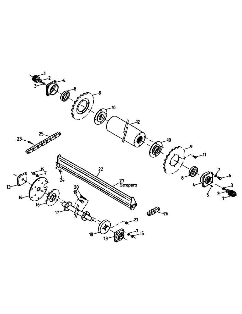 Схема запчастей Case IH 7000 - (A08-02) - ELEVATOR DRIVE Mainframe & Functioning Components
