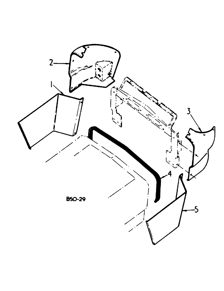 Схема запчастей Case IH 385 - (13-02) - SUPERSTRUCTURE, INSTRUMENT PANEL SIDE HOUSING (05) - SUPERSTRUCTURE