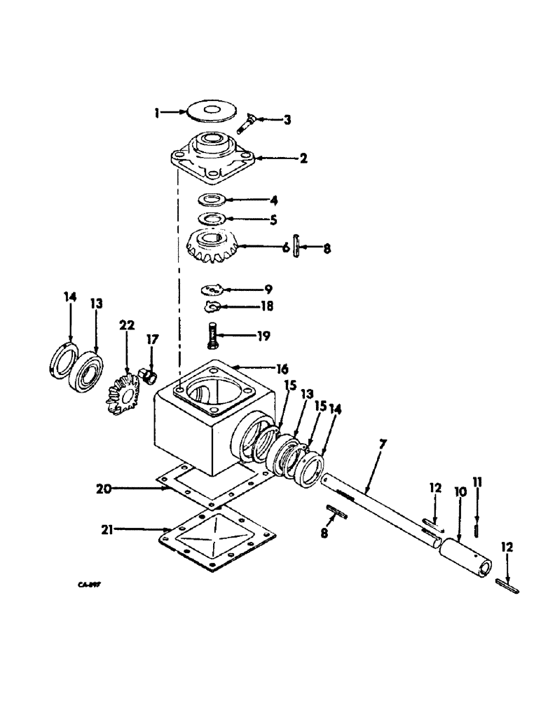 Схема запчастей Case IH 950 - (C-09) - GEAR BOX 