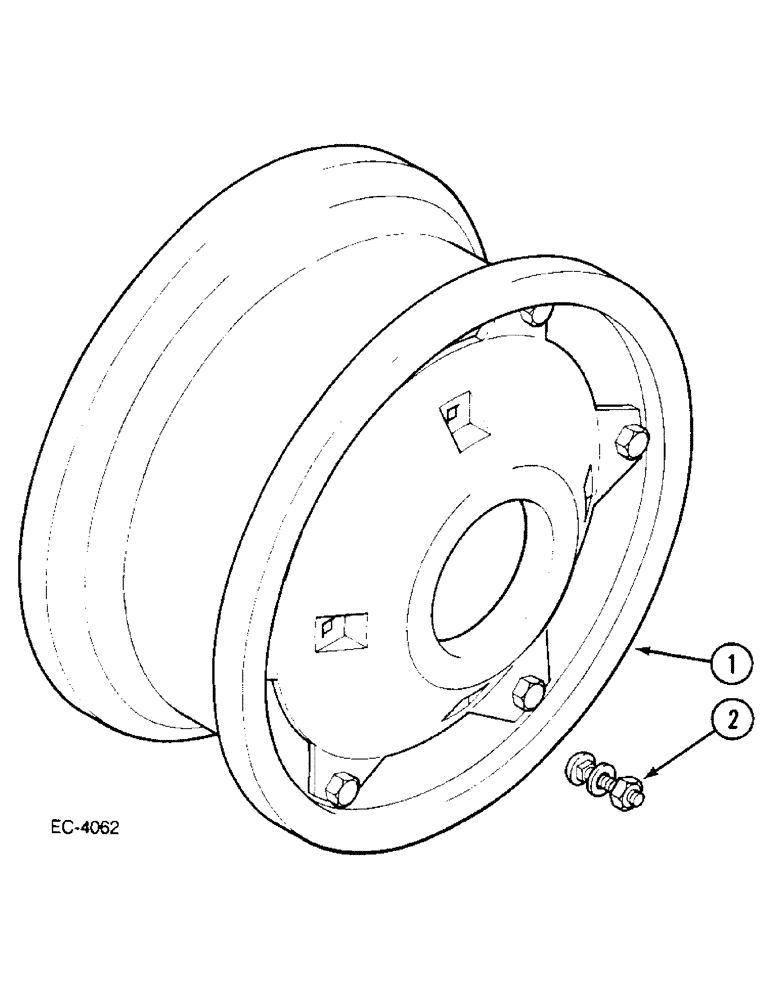 Схема запчастей Case IH 2140 - (5-48) - FRONT WHEELS - MFD, 2120 PIN CGC6018-, 2130 PIN CGC9049-, 2140 PIN CGC12130-, 2150 PIN CGC15014- (05) - STEERING