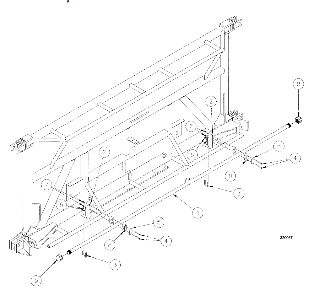 Схема запчастей Case IH SPX3200 - (09-073) - NOZZLE SPACING GROUP, 5 SEC CTR 10" (78) - SPRAYING