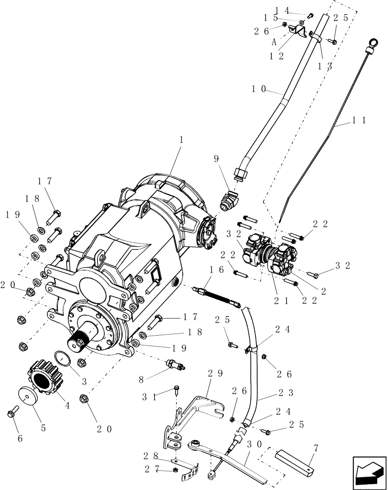 Схема запчастей Case IH 9010 - (66.260.21[02]) - GEARBOX - ROTOR - 3 SPEED - 9010 (66) - THRESHING