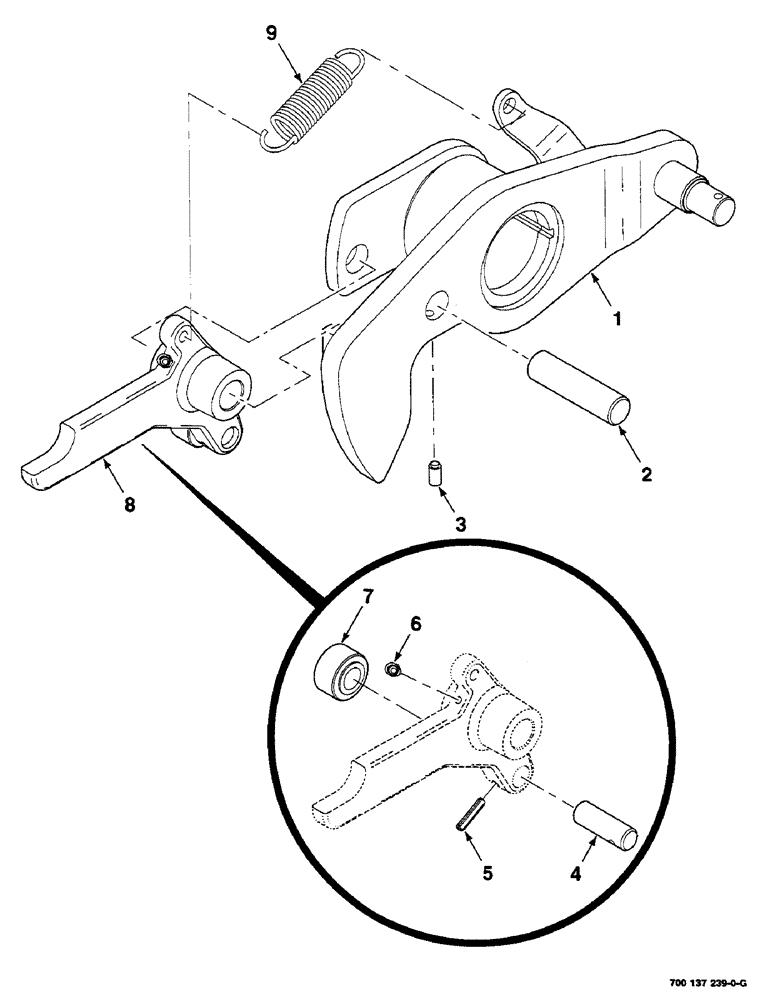 Схема запчастей Case IH 8585 - (5-06) - DOG CLUTCH ASSEMBLY (13) - FEEDER