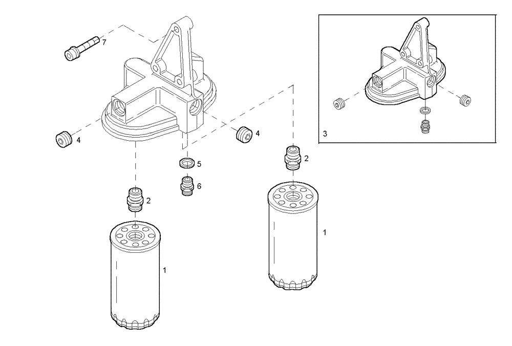 Схема запчастей Case IH F3AE0684J B902 - (3020.078) - OIL FILTERS 