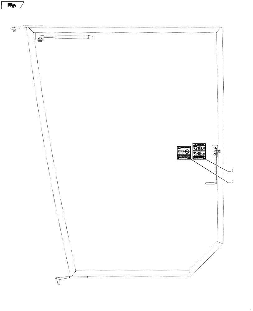 Схема запчастей Case IH 4420 - (10-012) - DECAL GROUP, 120 BOOM (13) - DECALS