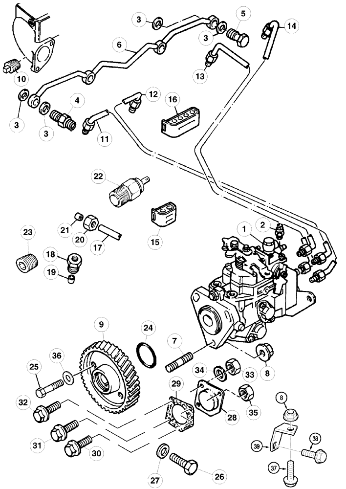 Схема запчастей Case IH C90 - (03-07) - FUEL INJECTION SYSTEM (03) - FUEL SYSTEM