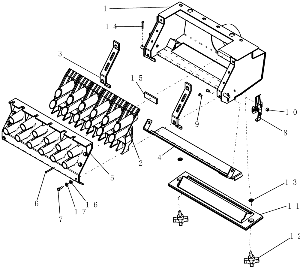 Схема запчастей Case IH 1200PT - (L.10.G[07]) - BULK FILL - SEED BOX 24 ROW (ASN CBJ022252) L - Field Processing