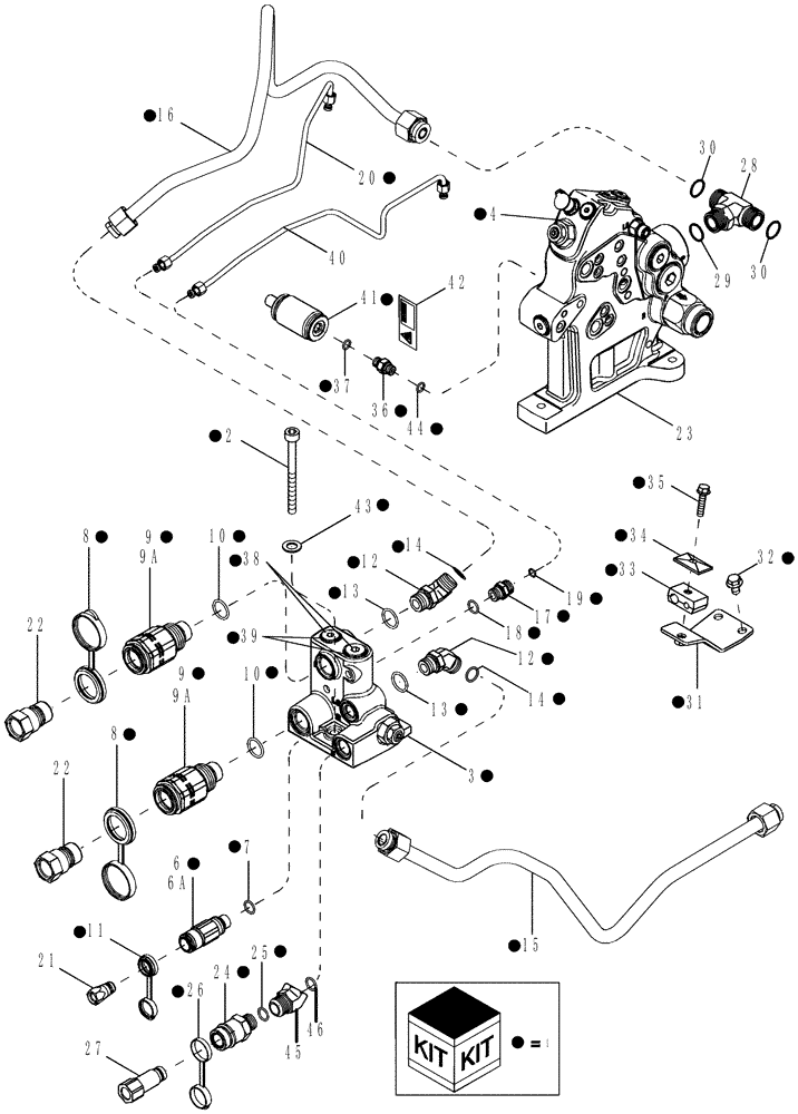 Схема запчастей Case IH MAGNUM 305 - (08-16) - HYDRAULIC SYSTEM - POWER BEYOND (08) - HYDRAULICS