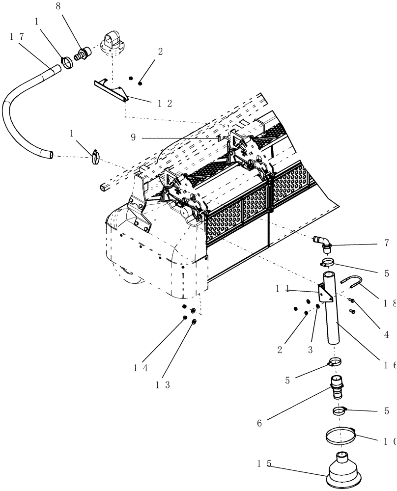 Схема запчастей Case IH 160 - (39.100.44) - MARKER, FOAM - END DETAIL WITH WINDSCREEN (39) - FRAMES AND BALLASTING