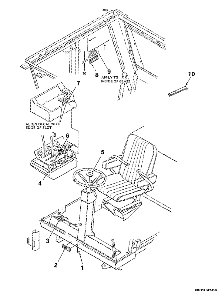 Схема запчастей Case IH 8840 - (09-004) - DECALS AND LOCATION DIAGRAM (S.N. CFH0031001 THRU CFH0086526) (90) - PLATFORM, CAB, BODYWORK AND DECALS