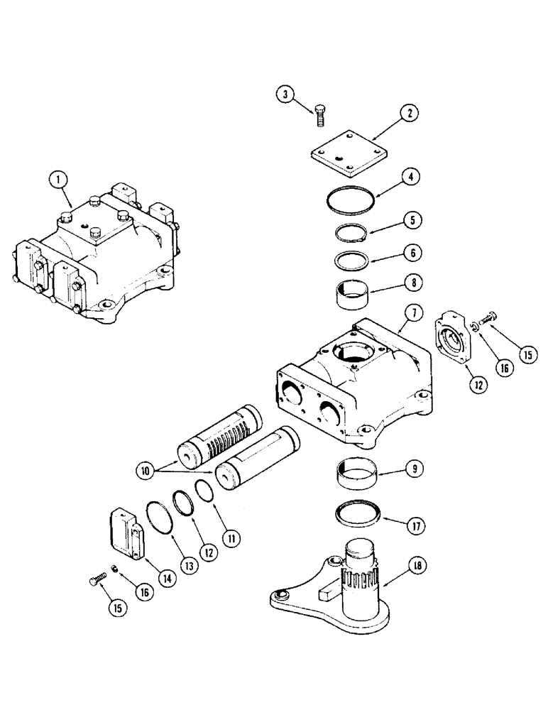 Схема запчастей Case IH 1175 - (086) - A66716 STEERING ACTUATOR, WITH ADJUSTABLE FRONT AXLE, FIRST USED TRACTOR SERIAL NUMBER 8757256 (05) - STEERING