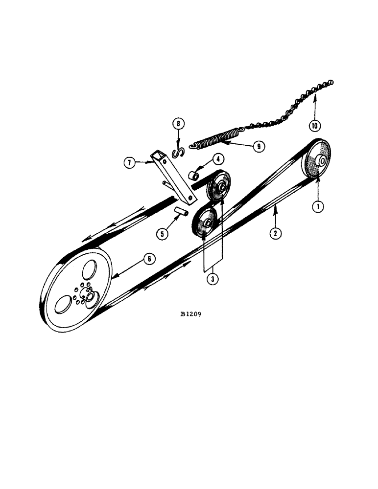 Схема запчастей Case IH 1010 - (016) - REEL DRIVE (58) - ATTACHMENTS/HEADERS