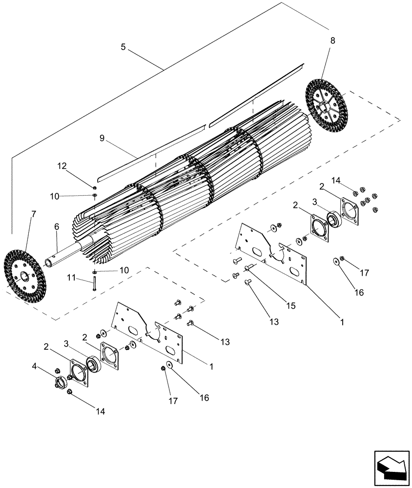 Схема запчастей Case IH 7130 - (74.130.03) - CLEANING FAN ASSEMBLY (74) - CLEANING