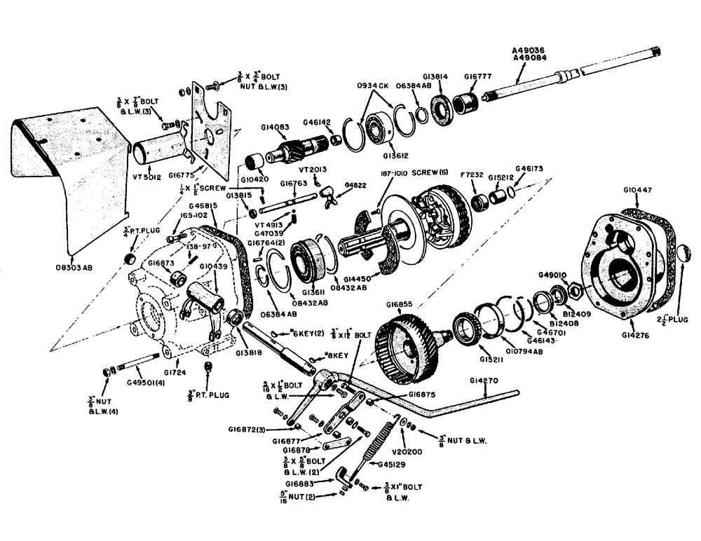 Схема запчастей Case IH 630 - (110) - INDEPENDENT P.T.O. (06) - POWER TRAIN