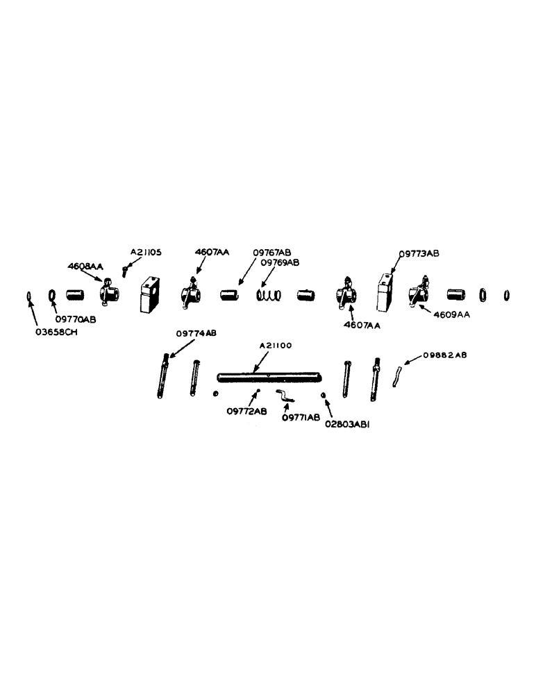 Схема запчастей Case IH 930 - (2-009) - DIESEL ENGINE, ROCKER ARMS, SEE PAGE 2 & 3 OF SUPPLEMENT (02) - ENGINE