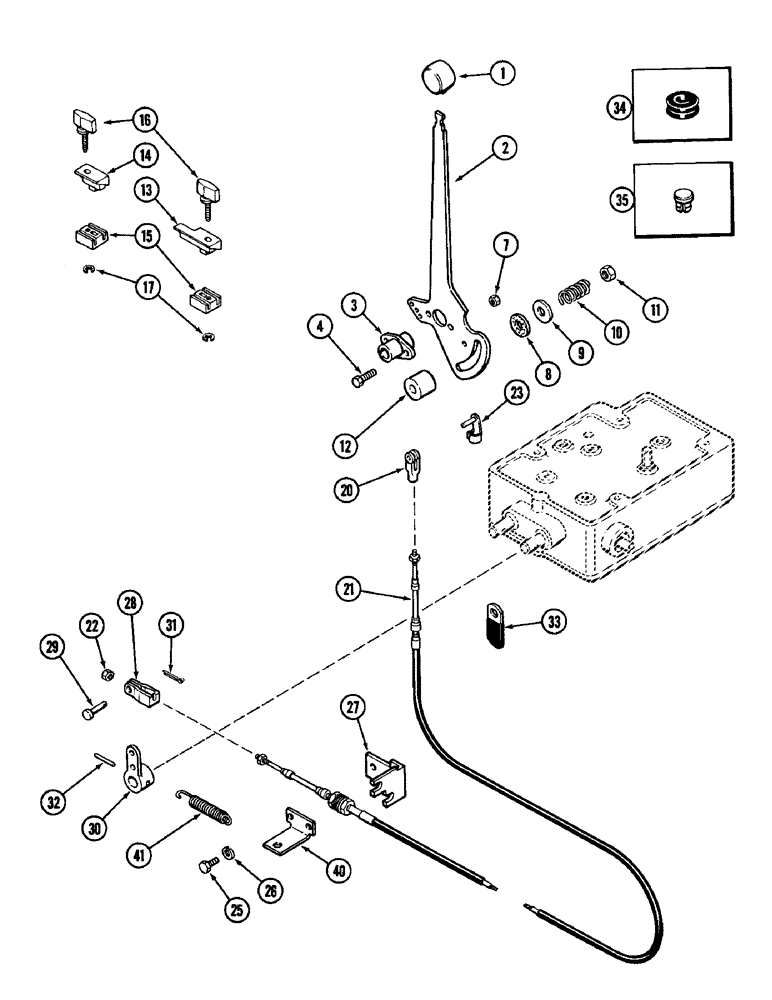 Схема запчастей Case IH 1896 - (8-316) - HITCH DEPTH CONTROL LINKAGE (08) - HYDRAULICS