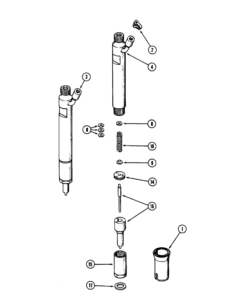 Схема запчастей Case IH 9110 - (04-50) - FUEL INJECTION NOZZLE, 6TA-830 ENGINE, PRIOR TO SERIAL NUMBER 17900567 (04) - Drive Train